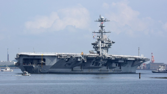 El USS George Washington en Yokosuka, Japón, el 18 de may de 2015. Toru Yamanaka / AFP